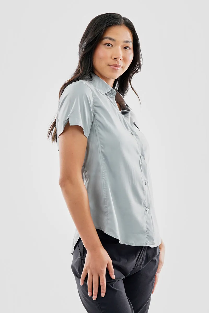 Canada Weather Gear Solid Short Sleeve Button Up Shirt - Grey sold by Fairweather product image thumbnail 2