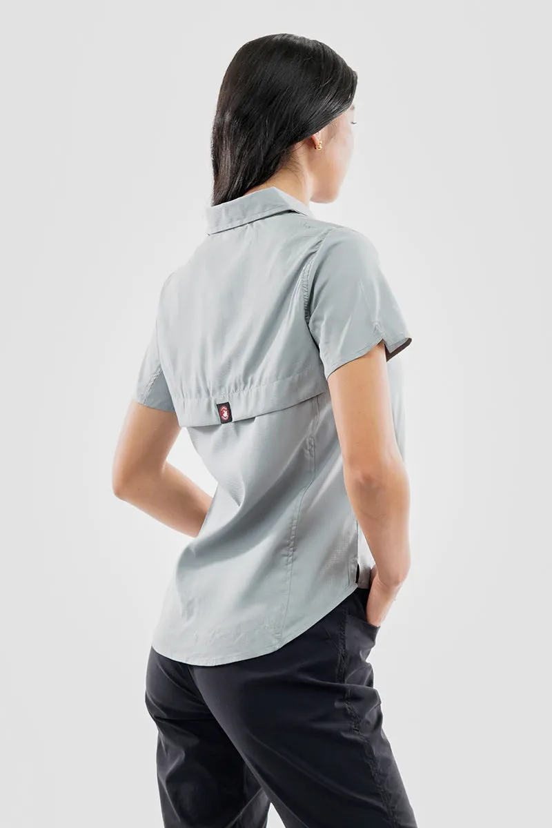 Canada Weather Gear Solid Short Sleeve Button Up Shirt - Grey sold by Fairweather product image thumbnail 3