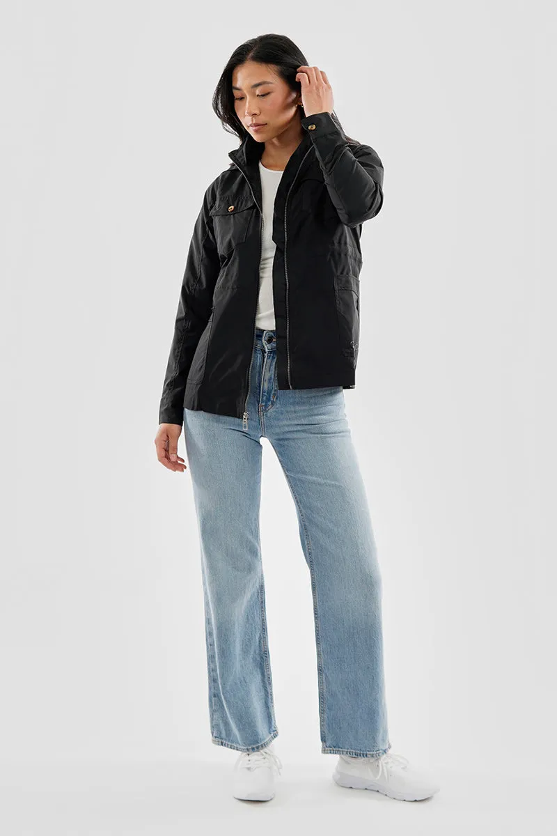 Canada Weather Gear Coated Microfibre Zip Up Lightweight Jacket - Black sold by Fairweather product image thumbnail 5