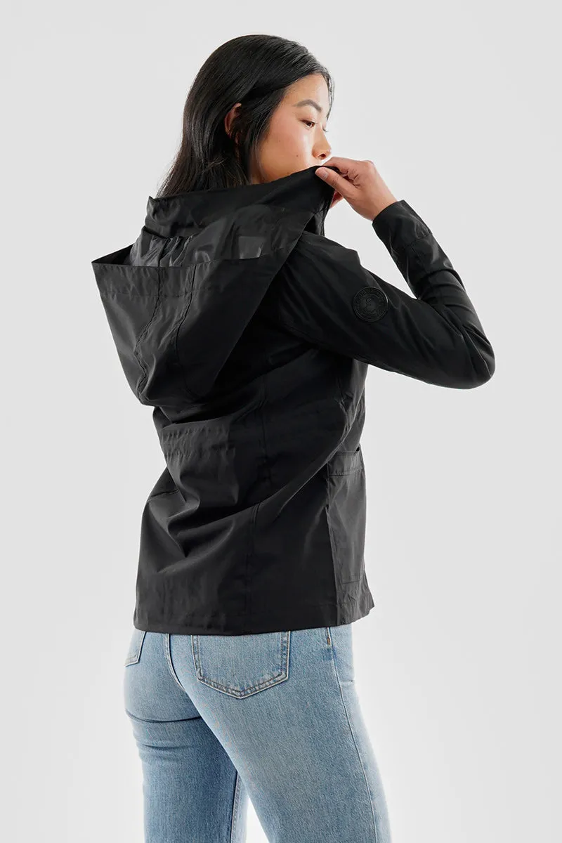 Canada Weather Gear Coated Microfibre Zip Up Lightweight Jacket - Black sold by Fairweather product image thumbnail 3