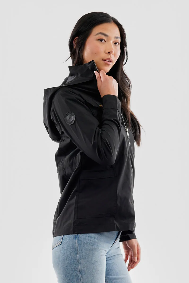 Canada Weather Gear Coated Microfibre Zip Up Lightweight Jacket - Black sold by Fairweather product image thumbnail 2