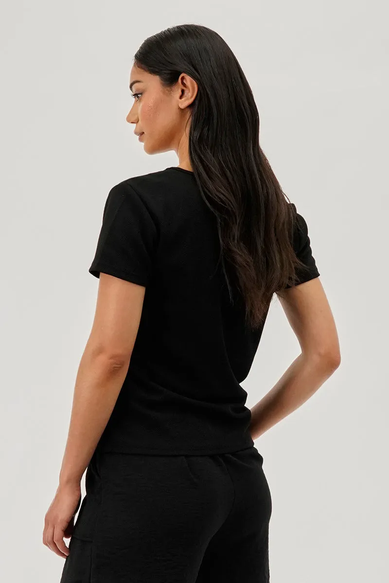 Runaway Bay Square Neck Tee - Black sold by Fairweather product image thumbnail 3