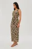 Beechers Brook Leopard Print V-Neck Maxi Dress - Beige sold by Fairweather