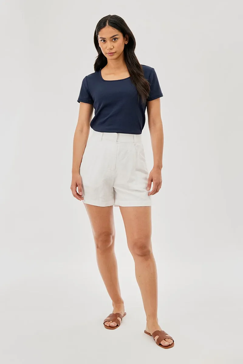 Runaway Bay Square Neck Tee - Navy sold by Fairweather product image thumbnail 5