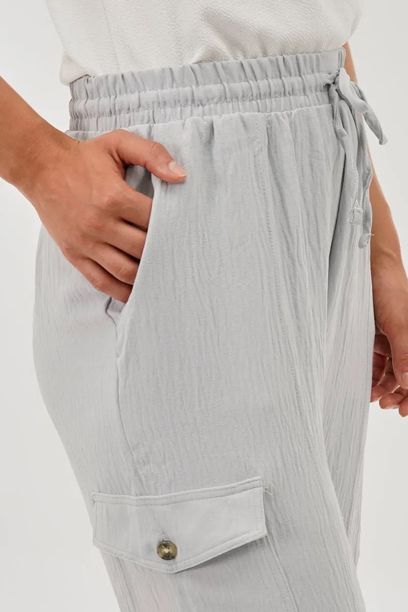 Stylexchange Vintage Drawstring Cargo Pants - Stone sold by Fairweather product image thumbnail 4