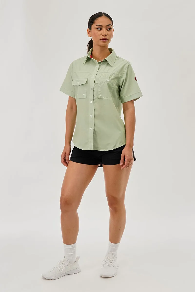 Canada Weather Gear Short Sleeve Button Up Utility Shirt - Green sold by Fairweather product image thumbnail 5