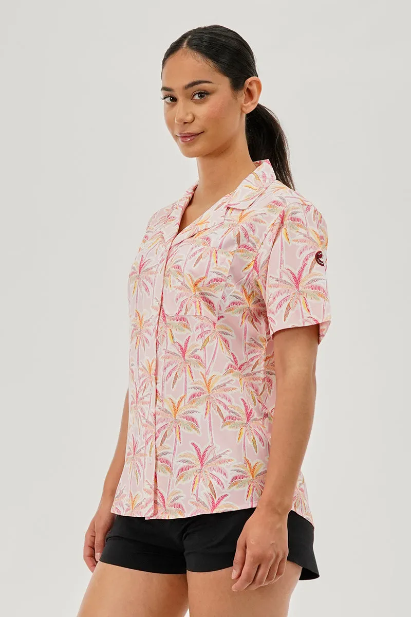 Canada Weather Gear Printed Short Sleeve Button Up Shirt - Pink sold by Fairweather product image thumbnail 2