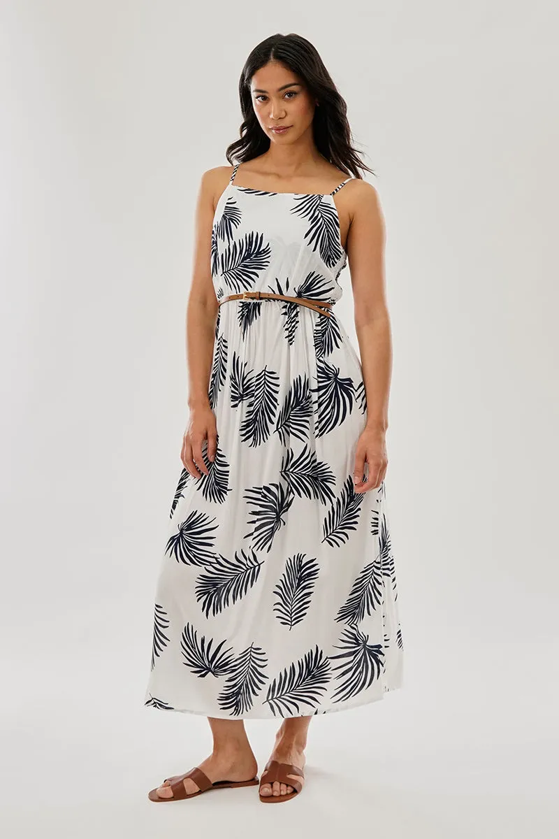 International INC Company Printed Square Neck Maxi Dress - White sold by Fairweather product image thumbnail 5