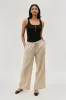 Costa Blanca Ribbed Quarter Zip Tank Top - Black sold by Fairweather