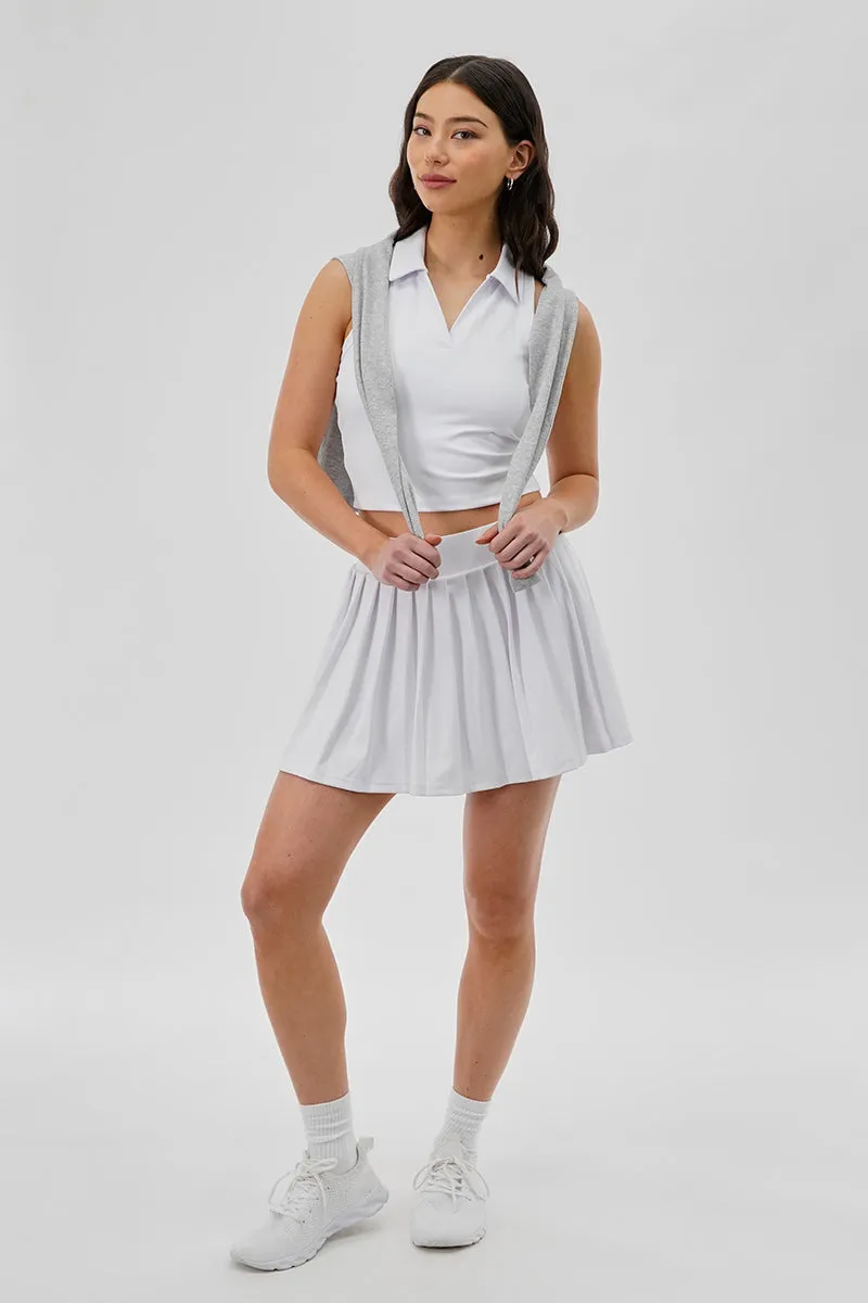 Body Instinct Pleated Tennis Skirt - White sold by Fairweather product image thumbnail 5