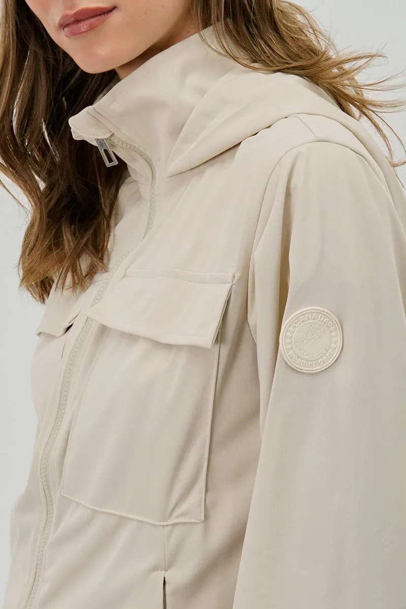 Canada Weather Gear Hooded Utility Lightweight Jacket - Cream sold by Fairweather product image thumbnail 4