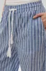 Beechers Brook Striped Drawstring Wide Leg Pants - Blue sold by Fairweather