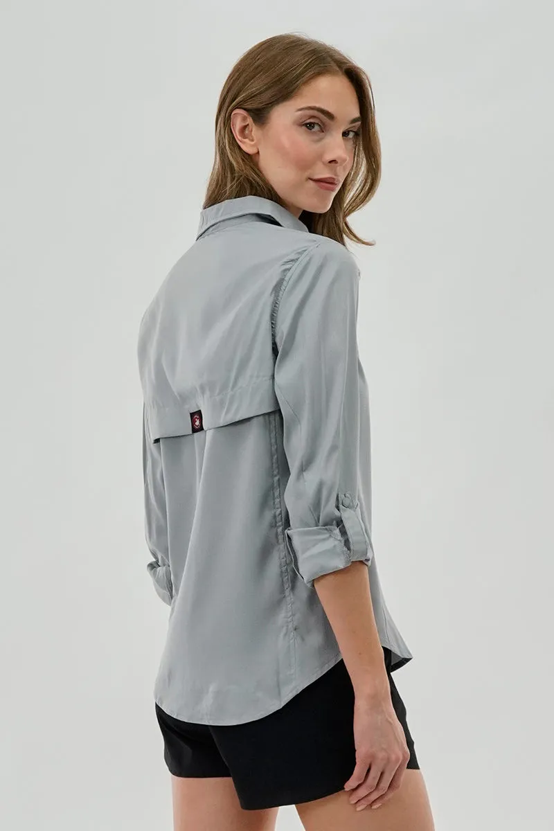 Canada Weather Gear Button Up Collared Shirt - Grey sold by Fairweather product image thumbnail 3