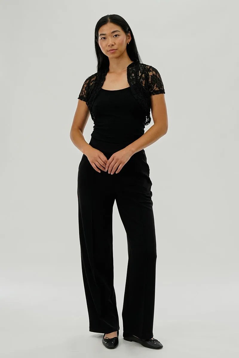 Impress Floral Lace Cardigan - Black sold by Fairweather product image thumbnail 5