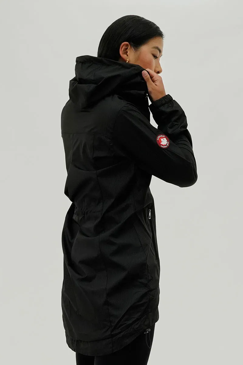 Canada Weather Gear Long Hooded Lightweight Jacket - Black sold by Fairweather product image thumbnail 3