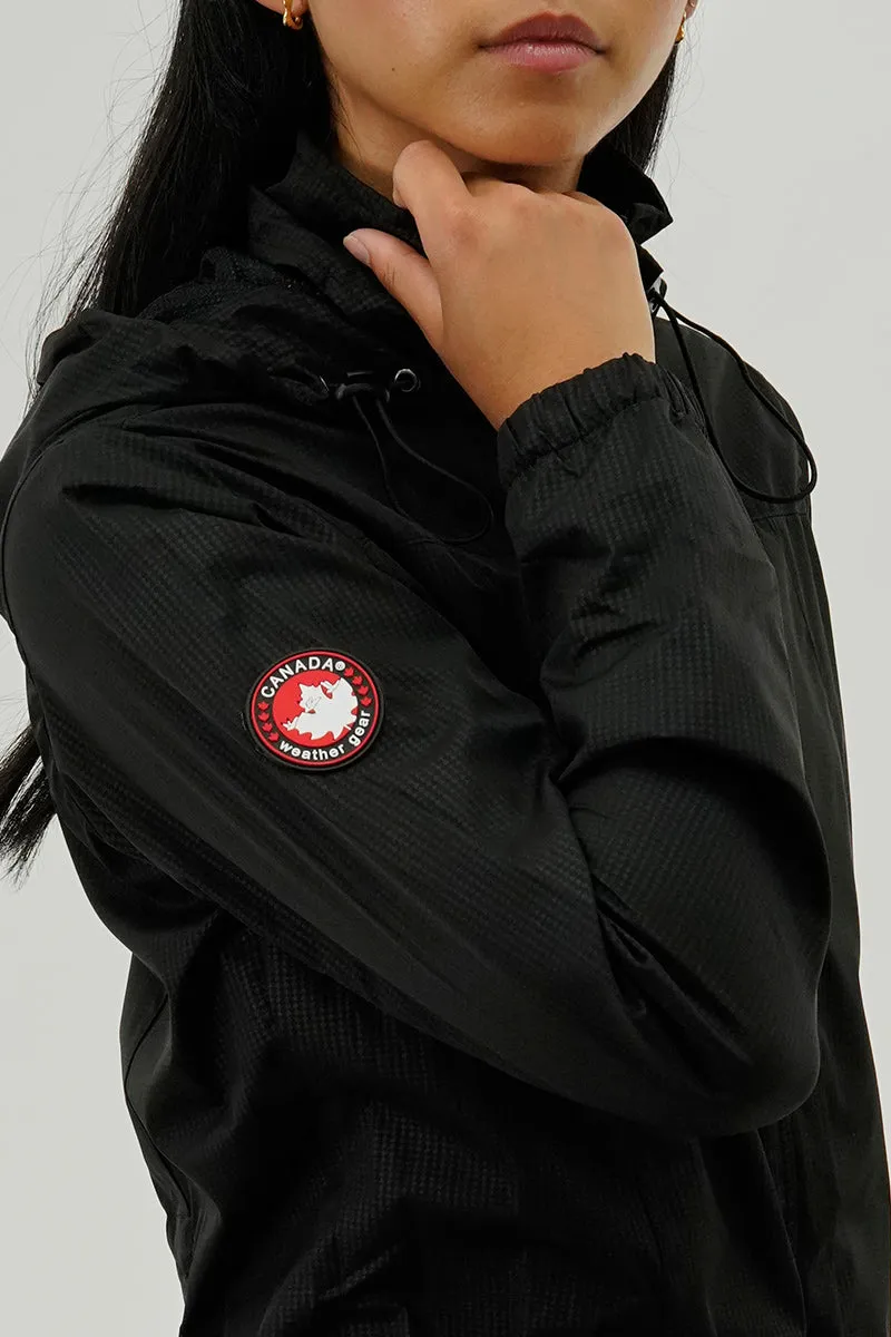 Canada Weather Gear Long Hooded Lightweight Jacket - Black sold by Fairweather product image thumbnail 4