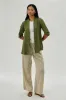 Urbanology Lightweight Wrap Cardigan - Olive sold by Fairweather