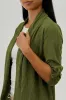 Urbanology Lightweight Wrap Cardigan - Olive sold by Fairweather