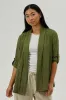 Urbanology Lightweight Wrap Cardigan - Olive sold by Fairweather
