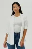 Urbanology Lightweight Wrap Cardigan - White sold by Fairweather