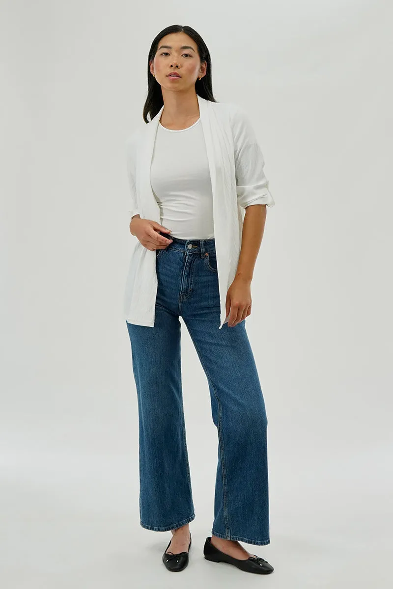 Urbanology Lightweight Wrap Cardigan - White sold by Fairweather product image thumbnail 5