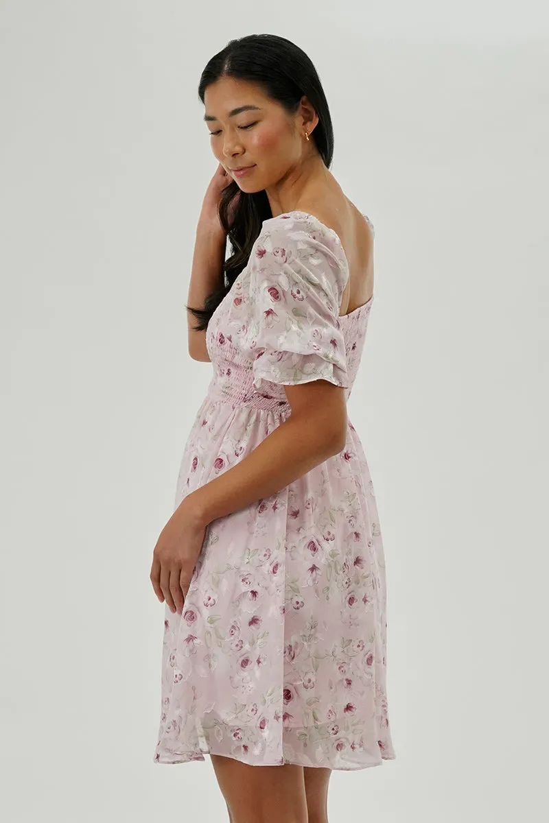 Beechers Brook Floral Smocked Cocktail Dress - Pink sold by Fairweather product image thumbnail 3