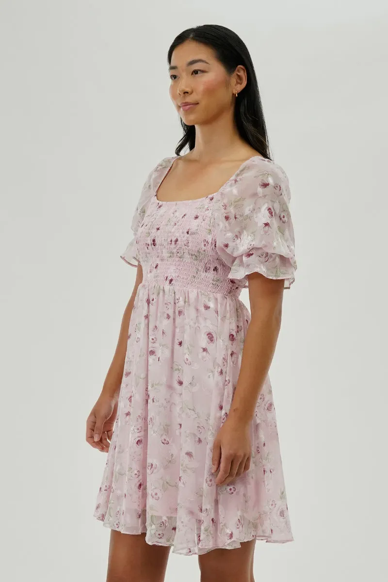 Beechers Brook Floral Smocked Cocktail Dress - Pink sold by Fairweather product image thumbnail 2