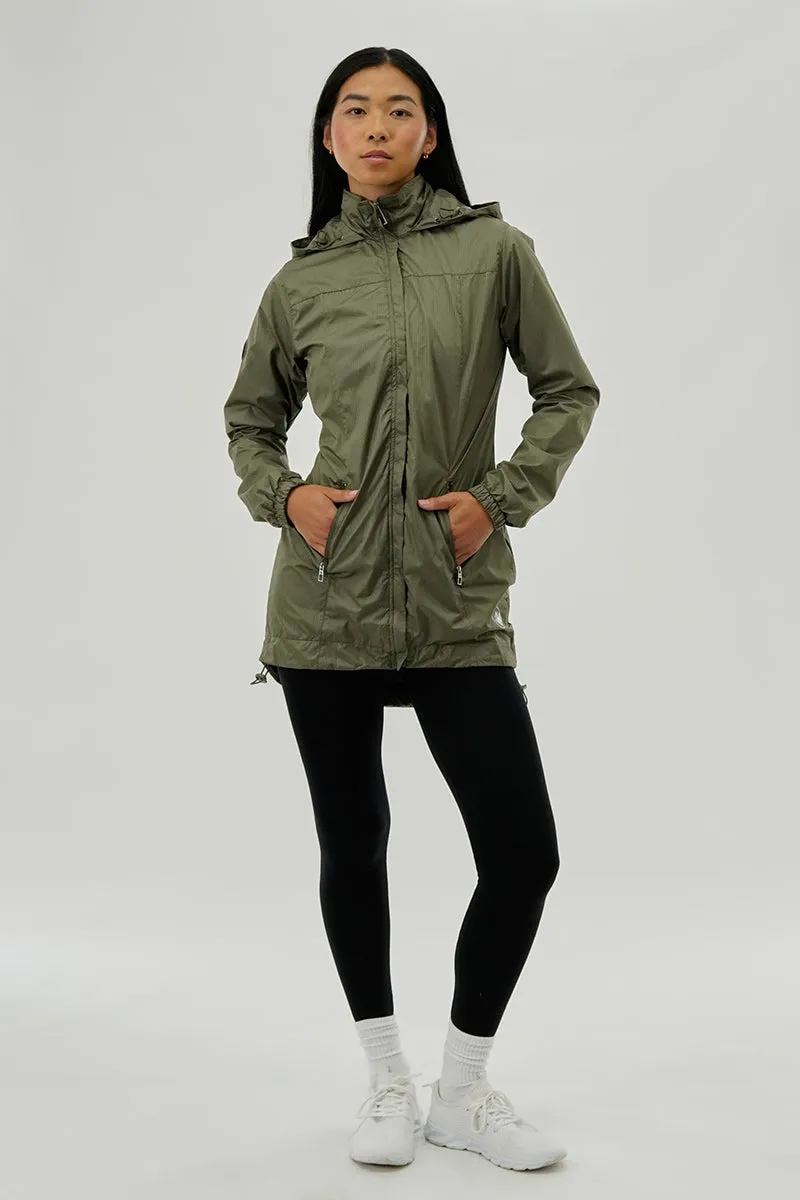 Canada Weather Gear Long Hooded Lightweight Jacket - Olive sold by Fairweather product image thumbnail 5