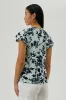 International INC Company Floral Short Sleeve Blouse - Aqua sold by Fairweather