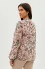Beechers Brook Floral Tie-Neck Long Sleeve Blouse - Beige sold by Fairweather