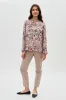 Beechers Brook Floral Tie-Neck Long Sleeve Blouse - Beige sold by Fairweather