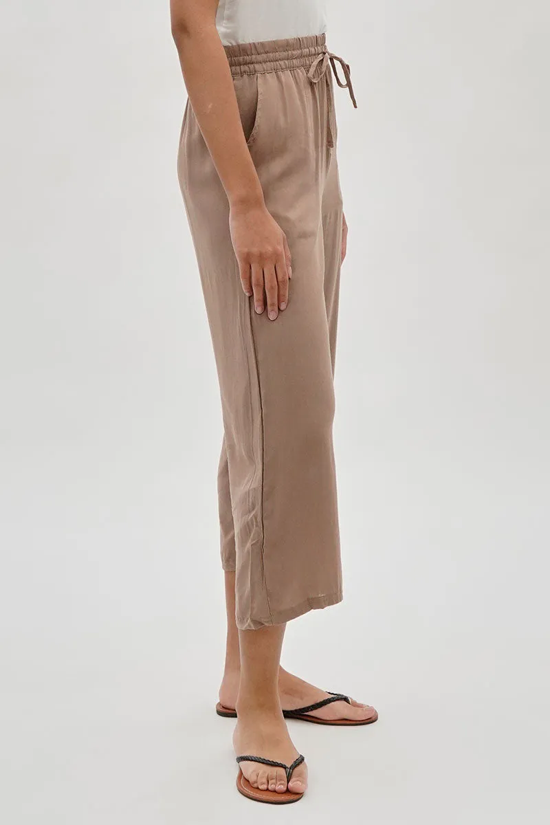 International INC Company Cropped Tie Waist Pants - Taupe sold by Fairweather product image thumbnail 2