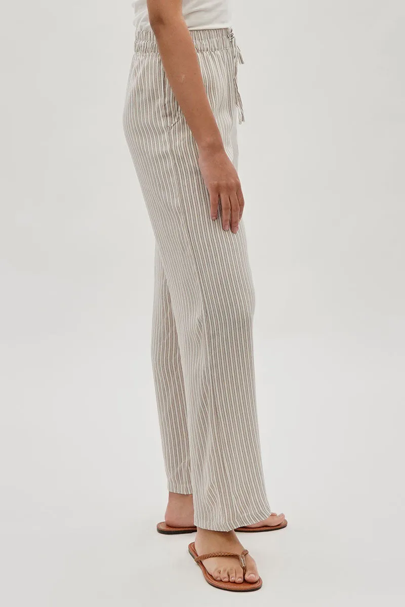 International INC Company Striped Wide Leg Pants - Beige sold by Fairweather product image thumbnail 2