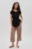 Runaway Bay Cinched Short Sleeve Blouse - Black sold by Fairweather
