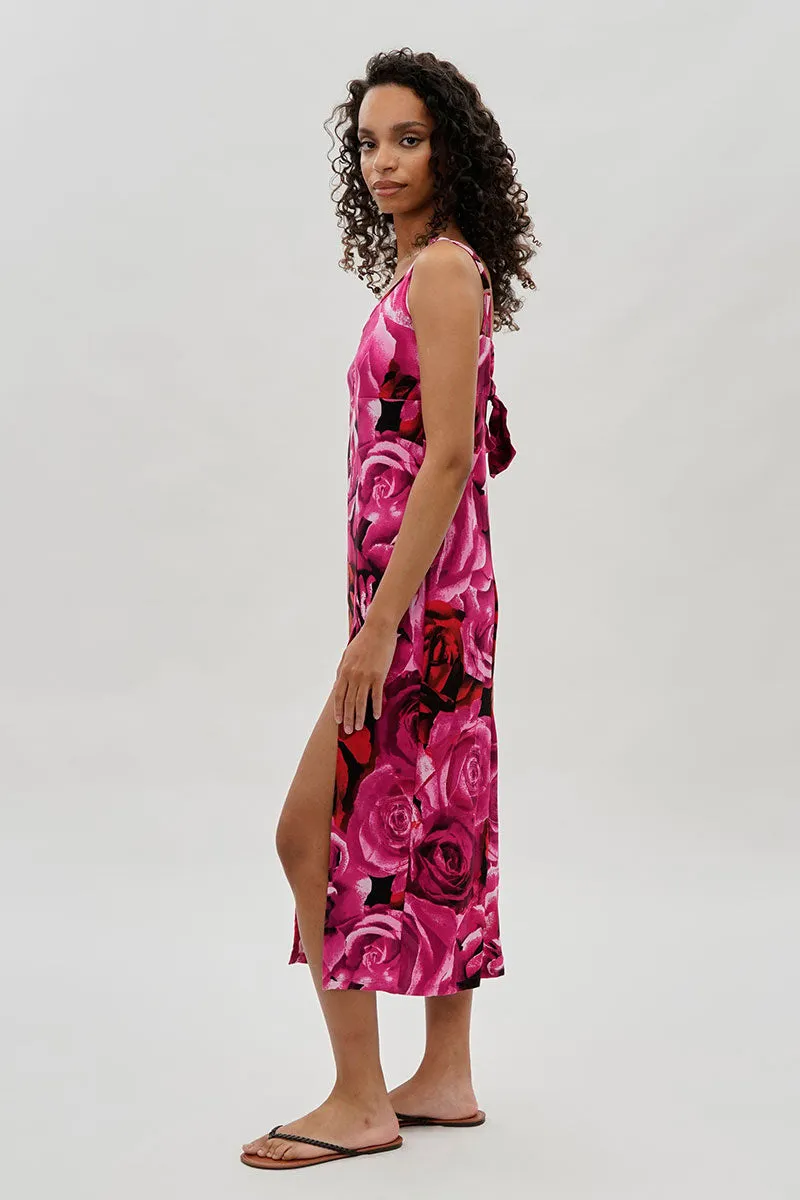 International INC Company Floral Side Slit Maxi Dress - Pink sold by Fairweather product image thumbnail 2