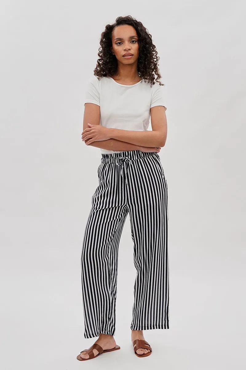 International INC Company Striped Wide Leg Pants - Black sold by Fairweather product image thumbnail 5