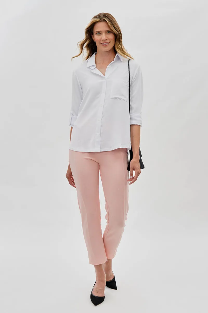 Majora High Waisted Ankle Pants - Pink sold by Fairweather product image thumbnail 5