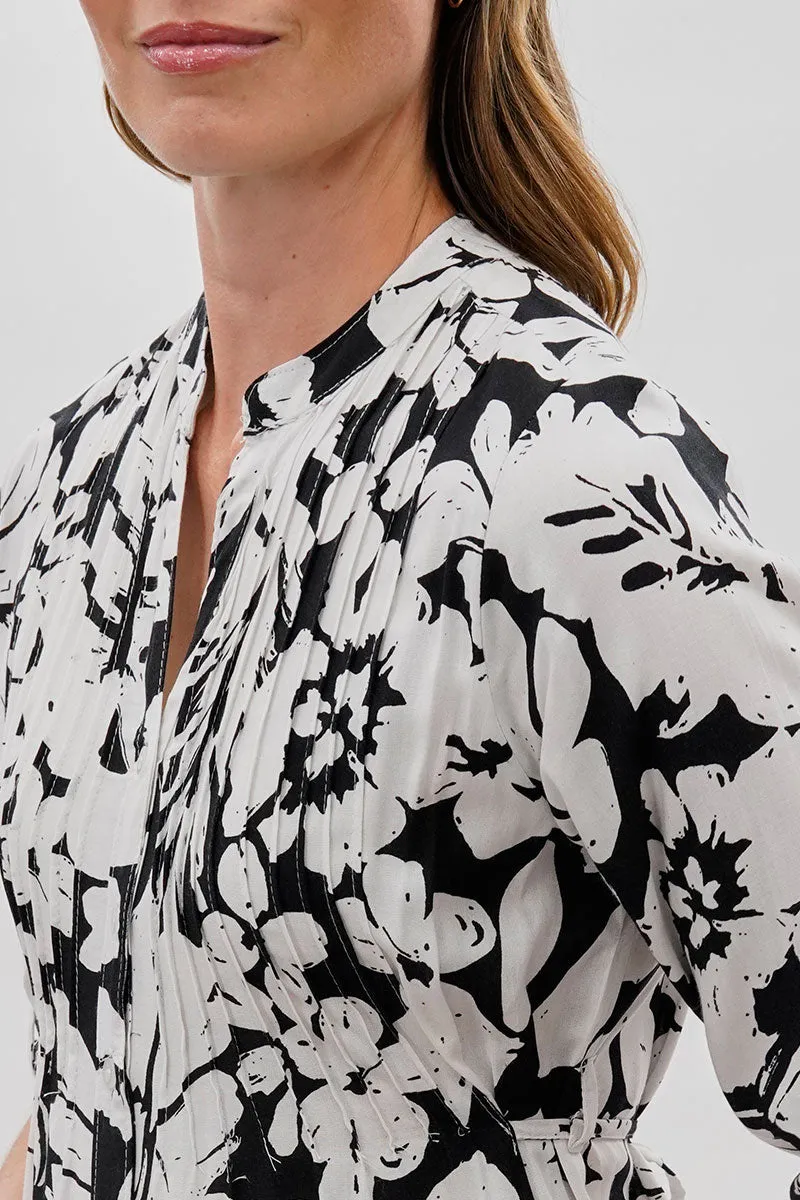 International INC Company Floral Back Tie Blouse - Black sold by Fairweather product image thumbnail 4