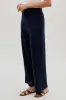 Costa Blanca Wide Leg Fold Over Pants - Navy sold by Fairweather