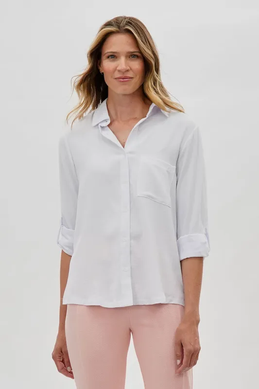 Stylexchange Vintage Classic Button Down Shirt - White sold by Fairweather