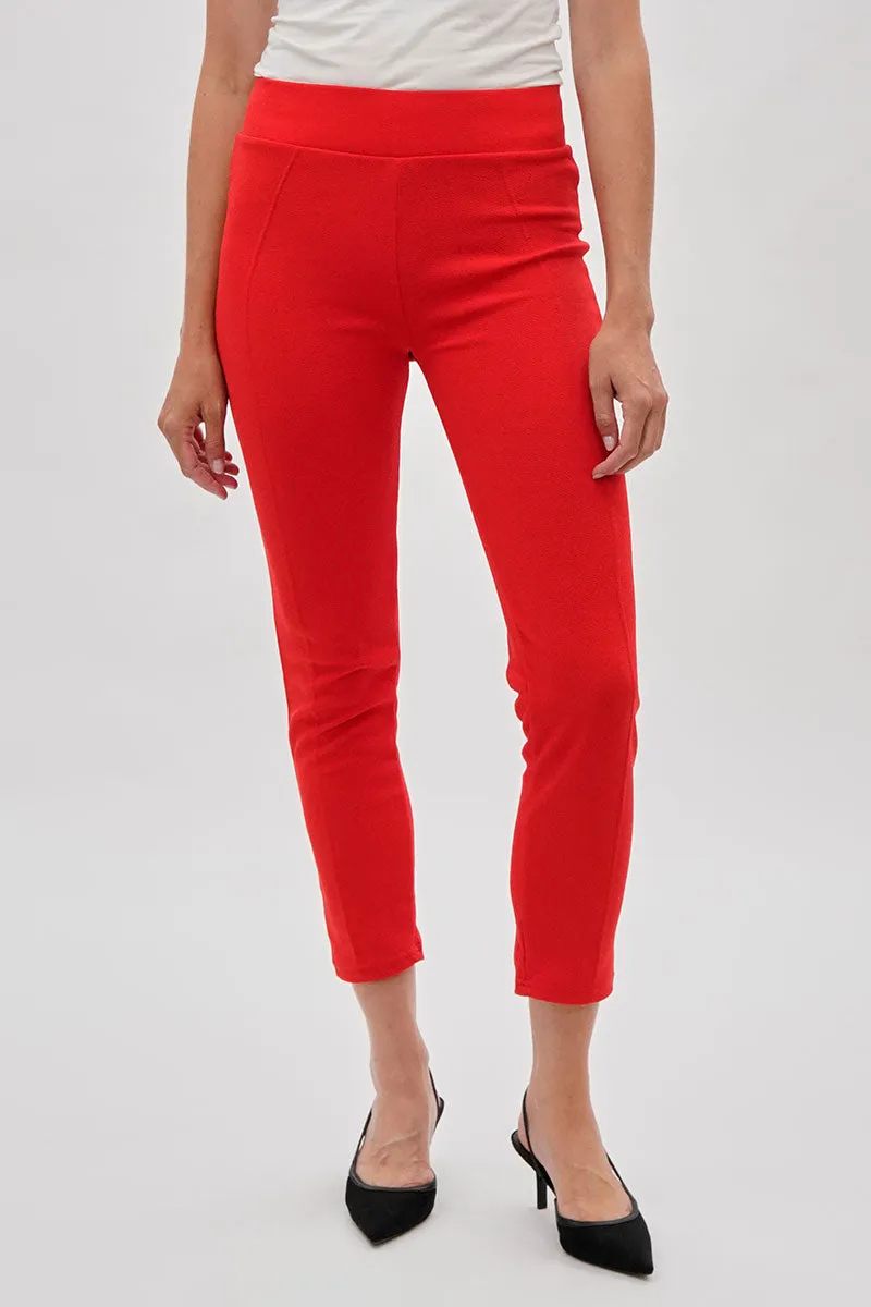 Majora High Waisted Ankle Pants - Red sold by Fairweather