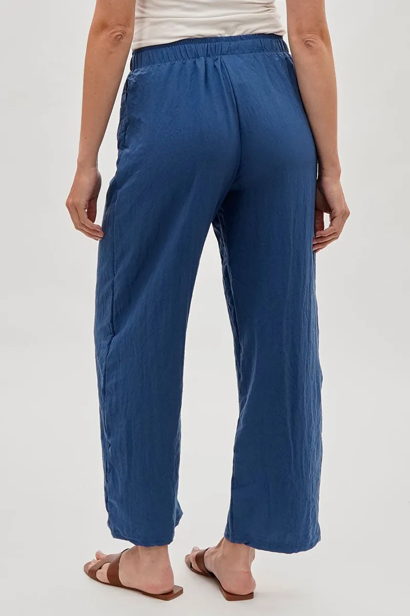 Runaway Bay Wide Leg Tie Waist Pants - Blue sold by Fairweather product image thumbnail 3