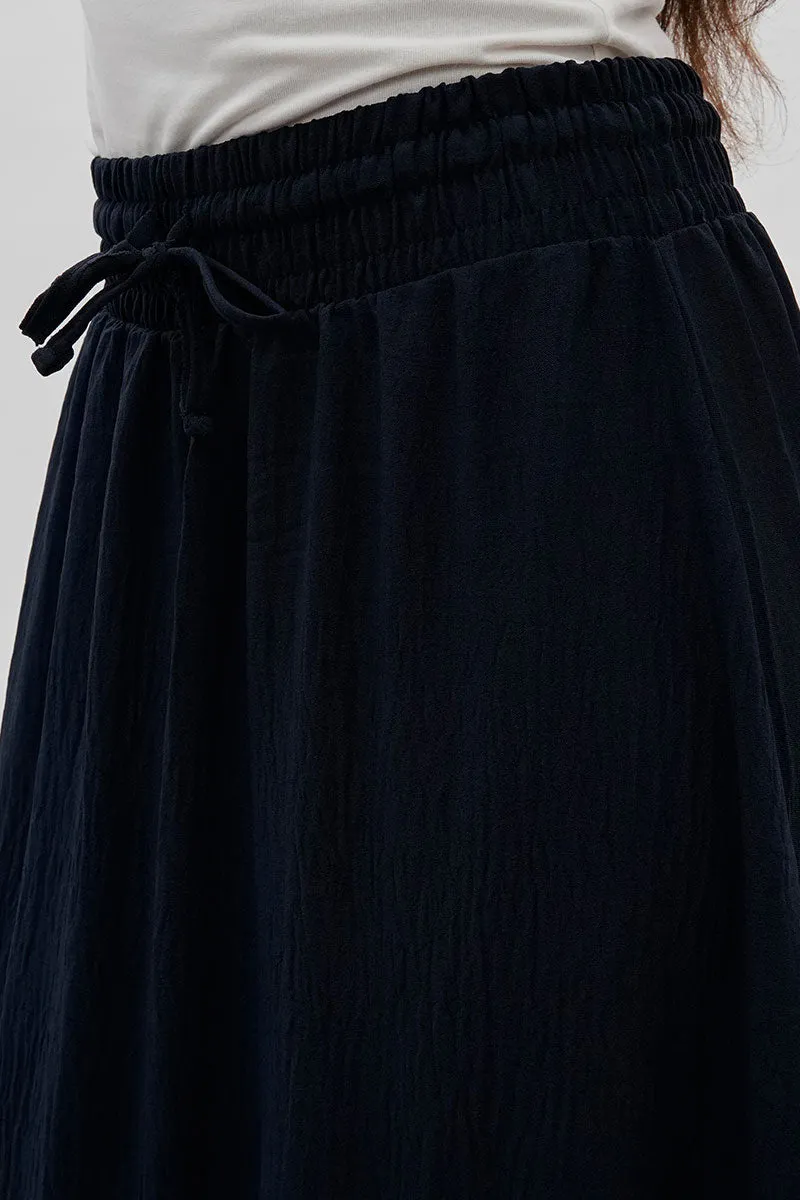 Stylexchange Vintage Tiered Cinched Skirt - Navy sold by Fairweather product image thumbnail 4