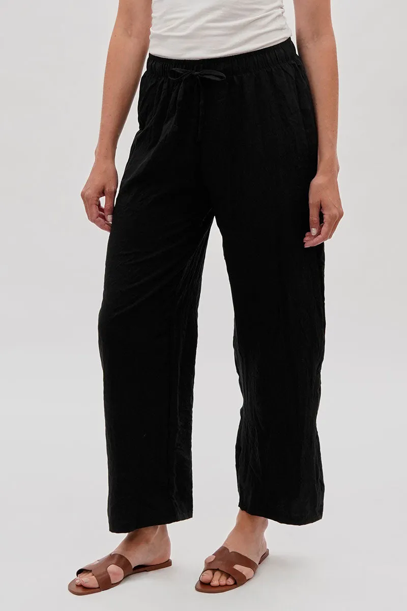 Runaway Bay Wide Leg Tie Waist Pants - Black sold by Fairweather product image thumbnail 2