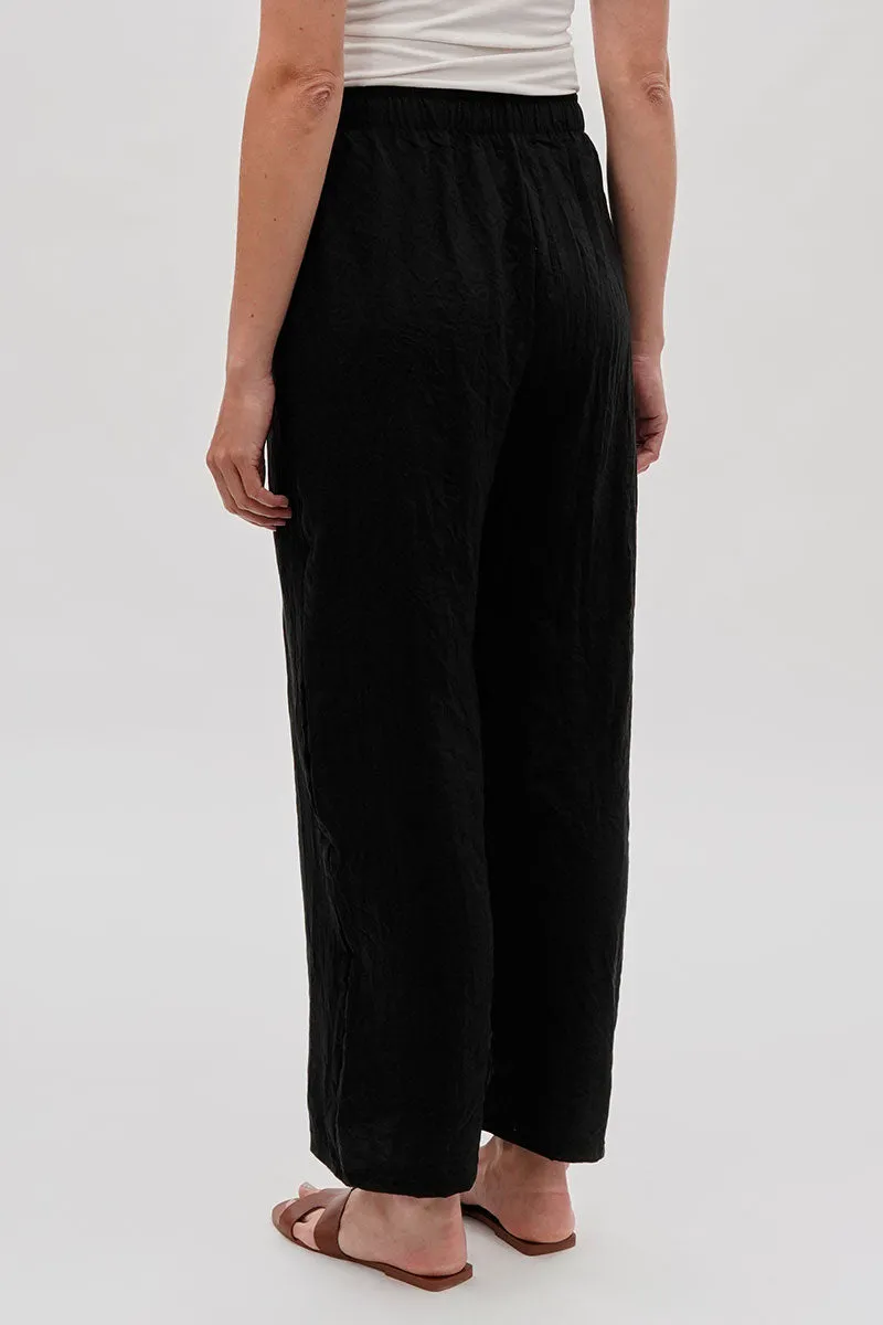Runaway Bay Wide Leg Tie Waist Pants - Black sold by Fairweather product image thumbnail 3