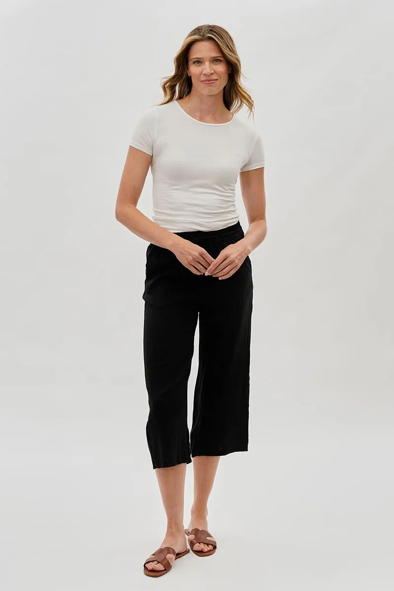 International INC Company Cropped Tie Waist Pants - Black sold by Fairweather product image thumbnail 5