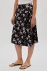 International INC Company Floral Fold Over Skirt - Black sold by Fairweather