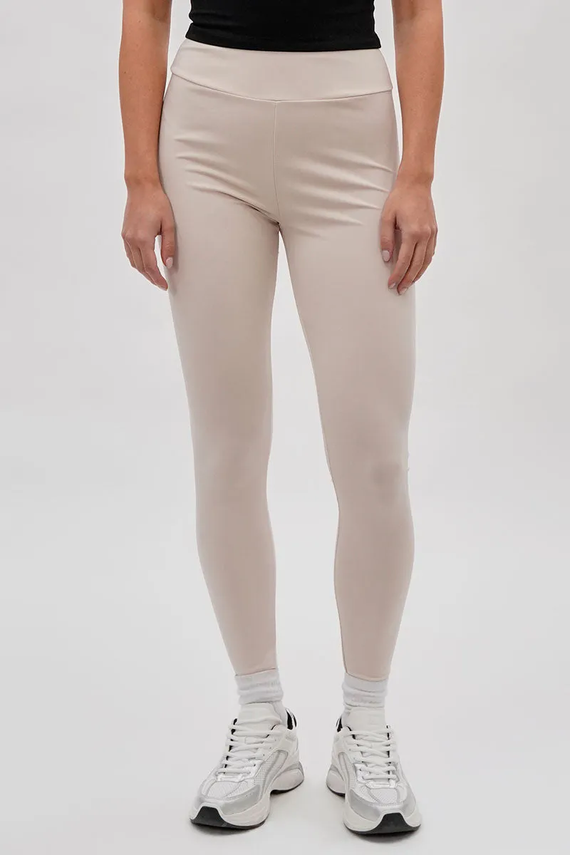 Super Triple Goose High Waisted Active Leggins - Beige sold by Fairweather
