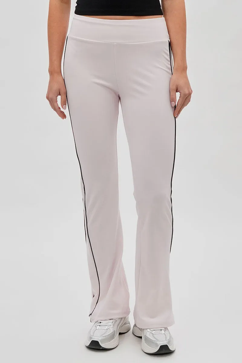 Super Triple Goose Side Piping Detail Active Pants - Blush sold by Fairweather
