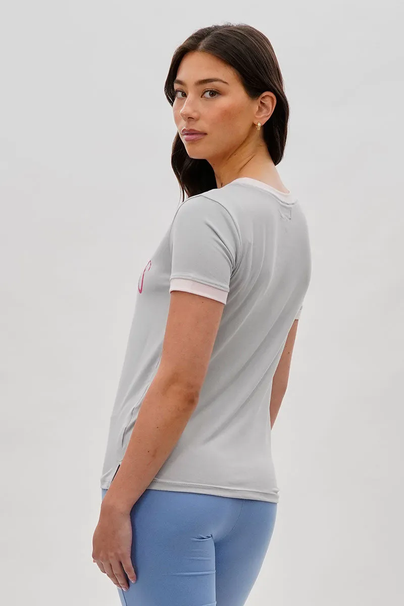 Vintage Cowgirl Graphic Ringer Tee - Grey sold by Fairweather product image thumbnail 3